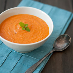 Fresh Tomato Soup With Mascarpone