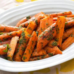 Pan-roasted Carrots With Mint And Parsley Gremolata