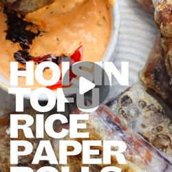 Hoisin Tofu Rice Paper Rolls