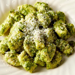 Gnocchi In An Instant With Arugula-pistachio Pesto