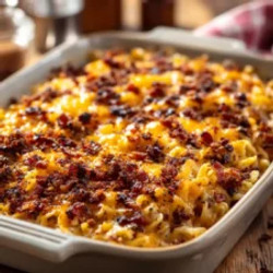 Bacon Cheeseburger Ramen Noodle Bake