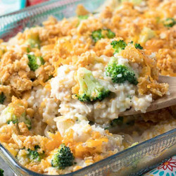 Easy Broccoli Rice Casserole With Turkey