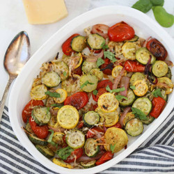 Italian Oven Roasted Zucchini And Squash