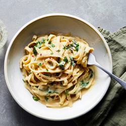 Creamy White Bean Fettuccine Alfredo