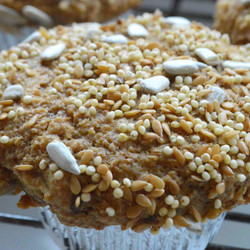 Addictive Bran Muffins With "birdseed" Topping