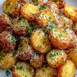 Crispy Parmesan Crusted Baby Potatoes