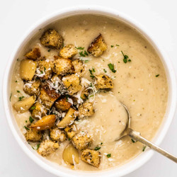 Roasted Garlic Soup - Rich And Creamy!