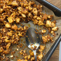 Honey Butter Tofu Crumble