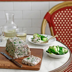 Chicken And Parsley Terrine With Zucchini Salad