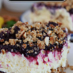 Lemon Blueberry Pretzel Salad