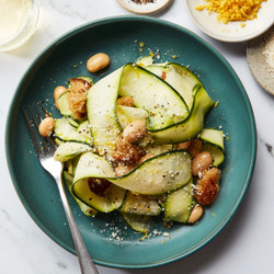 Zucchini And White Bean Caesar