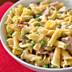 Ham And Pea Campanelle