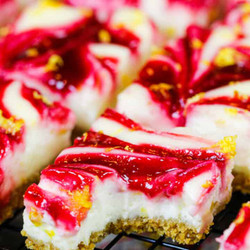 Lemon Raspberry Cheesecake Bars