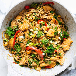 Peanut Chicken Soba Noodles Stir Fry Recipe