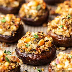 Vegan Stuffed Mushrooms