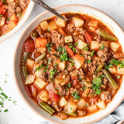 30 Minute Hamburger Soup