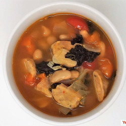 Beans And Greens Soup With Chicken Sausage