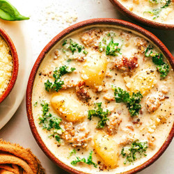 Zuppa Toscana And Breadsticks