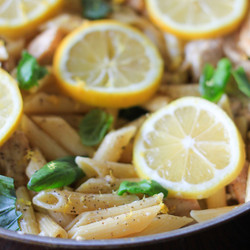 One-pan Lemon Garlic Chicken Pasta
