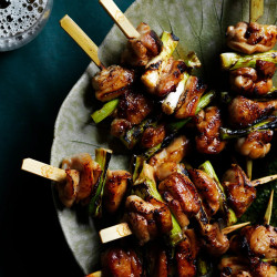 Yakitori Yurippi’s Chicken And Spring Onion Skewers