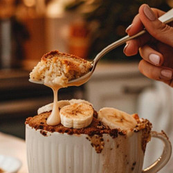 Microwave Banana Bread Mug Cake