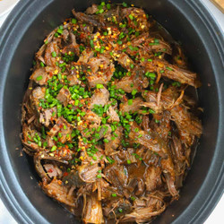 Slow Cooker Beef Brisket {with Barbecue Sauce}