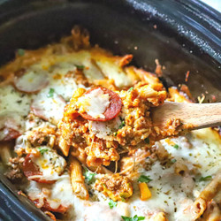Crockpot Pizza Casserole Recipe