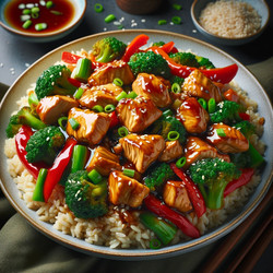 Copy of Asian Chicken Stir-Fry with Broccoli and Bell Peppers