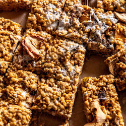Salted Caramel Apple Rice Krispie Treats