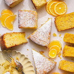 Meyer Lemon Cake With Labne