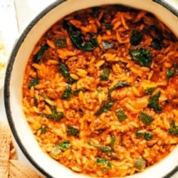 Italian Sausage Zucchini Orzo