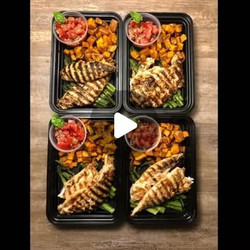 Bruschetta Chicken With Asparagus And Sweet Potatoes