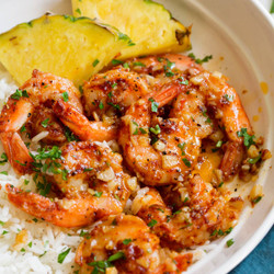 Hawaiian Garlic Shrimp
