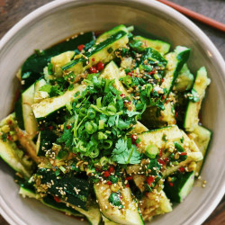 Spicy Smashed Cucumber Salad