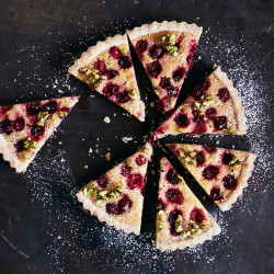 Cranberry Frangipane Tart With Honeyed Pistachios