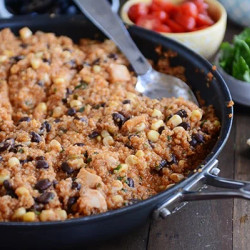 30-minute Quinoa Enchilada Skillet Meal
