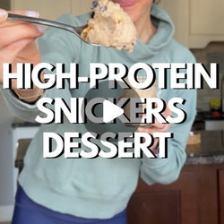 High-protein Snickers Cookie Dough