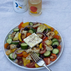 Greek Panzanella Salad