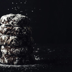 Holiday Chocolate Crinkle Cookies