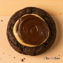 Copycat Crumbl Buckeye Brownie Cookie