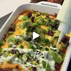 Warm Multi-layer Enchilada Dip