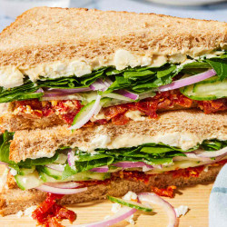 Spinach, Sun-dried Tomato &amp; Cucumber Sandwich