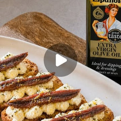 Anchovies On Toast With Ricotta