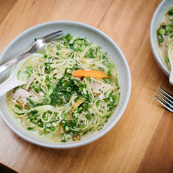 Emma Mccaskill’s Roast Chicken Noodle Soup