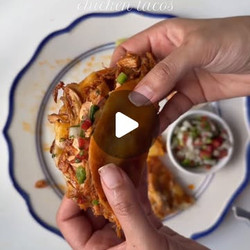 Crispy Pulled Chicken Tacos