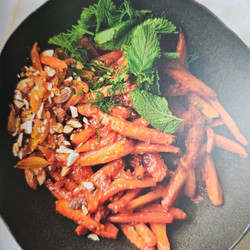 Roasted Carrot Salad with Chamoy - Ottolenghi