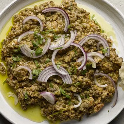 Crushed Puy Lentils With Tahini And Cumin