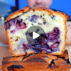 Easy one bowl Blueberry Loaf Cake