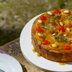 Almond, Olive Oil And Rosemary Cake