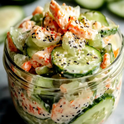 Easy California Roll Cucumber Salad You'll Crave Daily